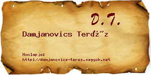 Damjanovics Teréz névjegykártya